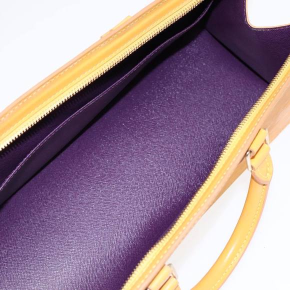 LOUIS VUITTON Epi Sac Triangle Hand Bag Yellow M52099 LV Auth 87952 - Picture 11 of 16